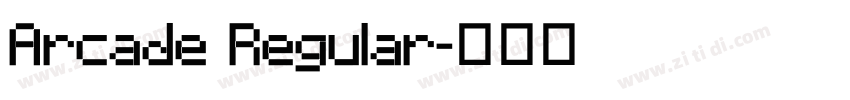 Arcade Regular字体转换